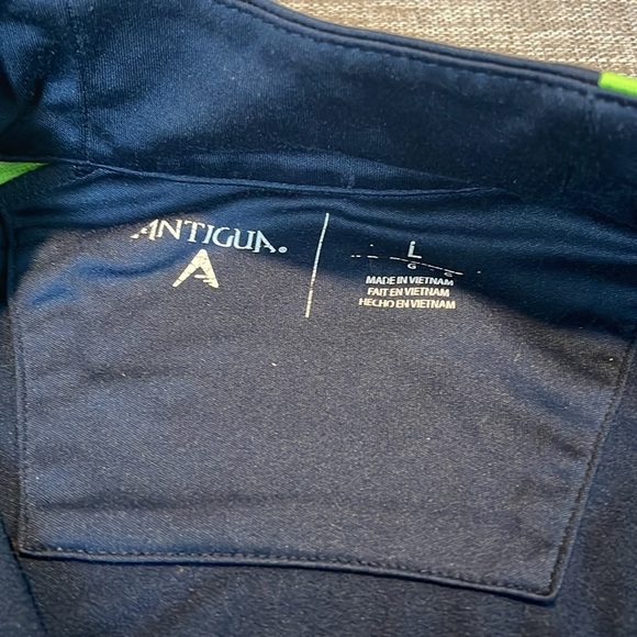 Seattle Seahawks Sweater Womens Medium Blue 1/2 Zip Pullover Sweatshirt … - Picture 4 of 8